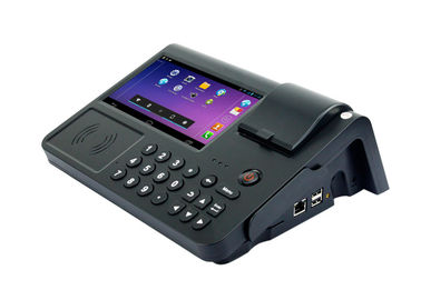 Máquina terminal do pagamento da tela de toque com a impressora do recibo de NFC WIFI