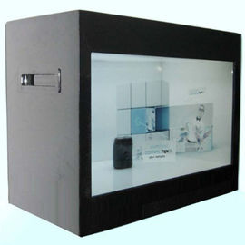 Museu 21,5" quiosque transparente sozinho da caixa de exposição do suporte HD LCD/tela de toque