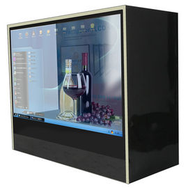 Museu 21,5" quiosque transparente sozinho da caixa de exposição do suporte HD LCD/tela de toque