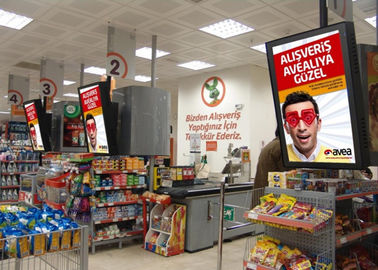 Monitores de exposição digitais varejos do signage do LCD para o centro comercial e o supermercado