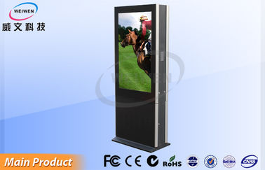 Exposição comercial do Signage da tela completa HD LCD Digital da construção lado do dobro de 55 polegadas