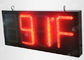 Exposição dupla do Signage do diodo emissor de luz Digital do tempo/temperatura única/da cor do número de diodo emissor de luz