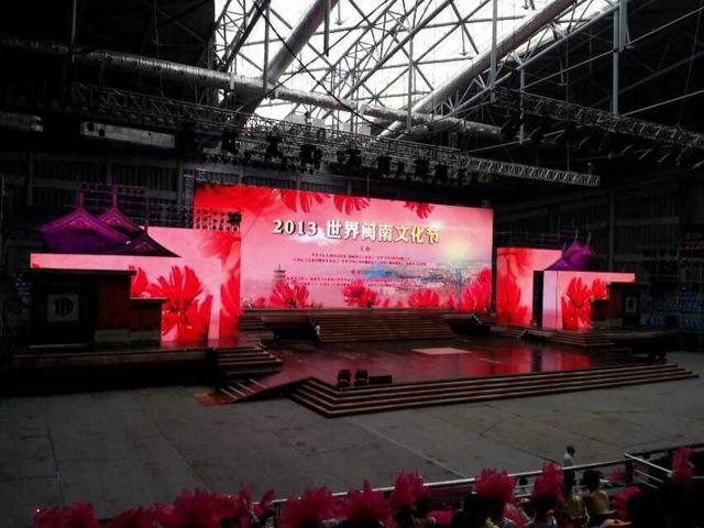 Placa de exposição móvel interna do diodo emissor de luz do arrendamento de P5mm para o caso do fundo de fase