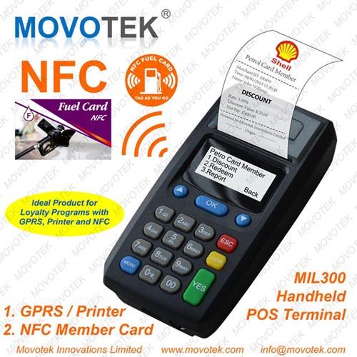 Impressora terminal da posição SMS da impressora GPRS de Movotek GPRS para o topup do tempo de antena do cartão de sócio