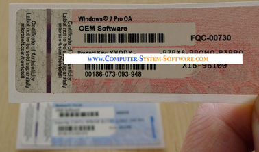 COA da etiqueta do OEM de Windows 7 pro OA da etiqueta de computador com chave genuína do produto do OEM