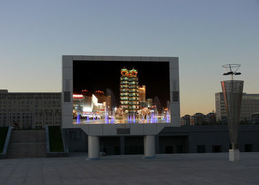 Armário conduzido exterior alto do alumínio das lêndeas da exposição 7500 da cor completa da Tri cor do aeroporto da maneira