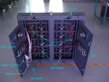 Grande exposição conduzida eletrônica 160mm * 160mm da propaganda P10 exterior