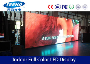 Tela de exposição de anúncio interna alugado 1R1G1B do diodo emissor de luz da cor completa P7.62, 1000Hz