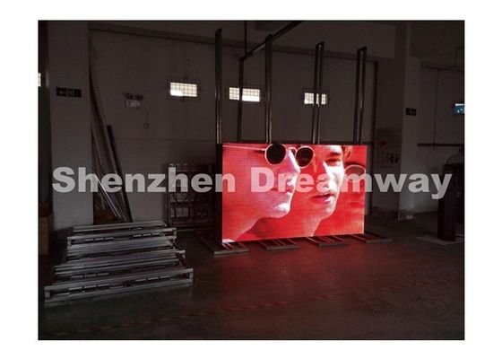 Exposição de diodo emissor de luz da propaganda P10 exterior, tela do diodo emissor de luz da cor completa de 6500 lêndeas