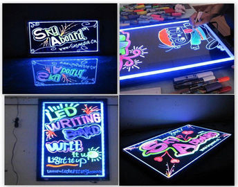 Cor completa de piscamento fluorescente apagável da animação das placas de escrita 30×40cm do diodo emissor de luz