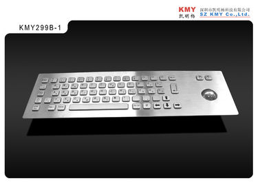 Teclado impermeável de aço inoxidável do metal do quiosque interativo do Signage de Digitas com Trackball