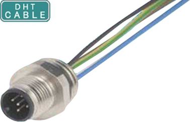 Cabos impermeáveis moldando protegidos do sensor do conector do Pin M12 5 para o Signage exterior de Digitas