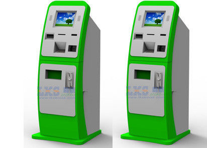 Quiosque vermelho branco do pagamento de Bill, cartão de UPS que vende o distribuidor que Ticketing o dispositivo de Volchers da troca