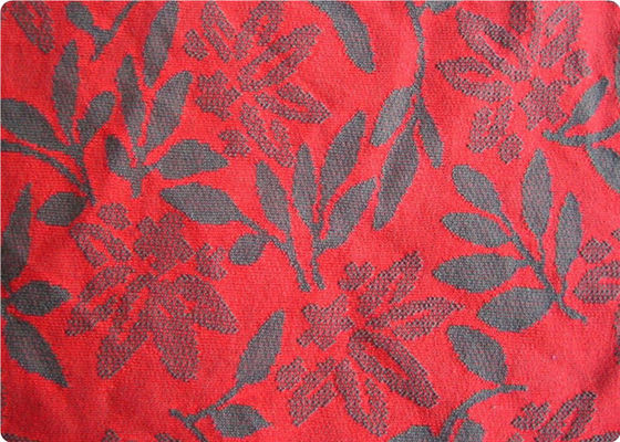 Tela vermelha de pouco peso do fato da tela do vestido do jacquard pela jarda