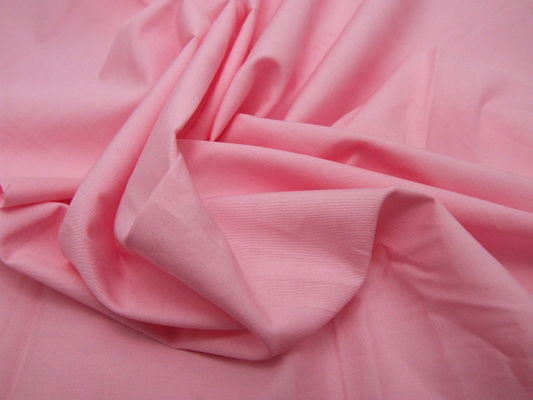 Tecido de algodão cor-de-rosa da tela 100 do vestido/cortina pela jarda 120gsm